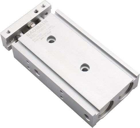 اسطوانة هواء مدمجة من الألومنيوم من Baomain CXSM 20-15 لوحة قضيب توجيه قضيب مزدوج موجه منزلق هوائي مبطن in Saudi Arabia