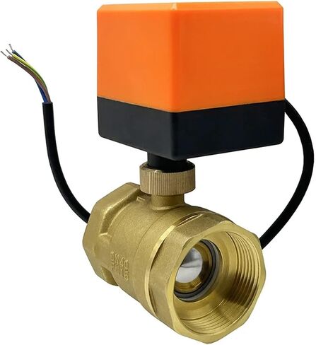 2-Way 1/2" 3/4" 1" 2" Motorized Ball Valve 12V 24V Brass Electric Ball Valve Three Wire or Two Line Brass Ball Valve(1",24VDC) in Saudi Arabia
