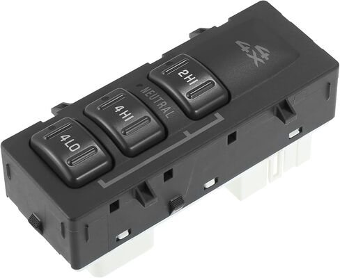 X AUTOHAUX 4 Wheel Drive Switch without AUTO Button for Chevy Silverado Sierra 1500 2500 3500 Pickup Avalanche Suburban Tahoe Yukon 2001-2002 Replaces 19168769 15067877 in Saudi Arabia
