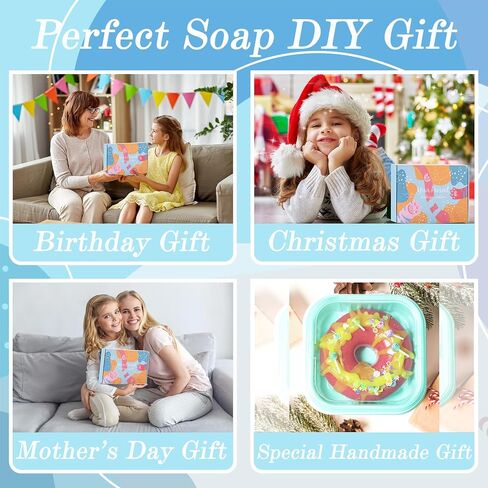 BRIPATI Soap Making Kit for Adults - DIY Soaps Crafts Supplies Set Include Soap Bases, Silicone Molds, Fragrances, Liquid Pigments, Glitters, Birthday & Holiday Gift in Saudi Arabia
