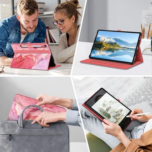 حافظة Fintie لجهاز سامسونج جالاكسي تاب S9 FE 5G 10.9 بوصة/جالاكسي تاب S9 11 بوصة 2023، غطاء حماية متعدد الزوايا مع جيب، نوم/استيقاظ تلقائي، فيروزي in Kuwait