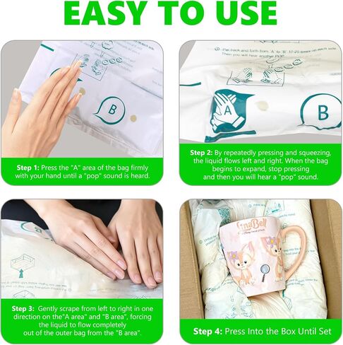 Expanding Foam Bags 10 Pack, 14"x16" Protective Packaging Cushions for Shipping, Foam Pouches for Fragile Items, Glassware, Electronics, Secure Packing Supplies in Saudi Arabia