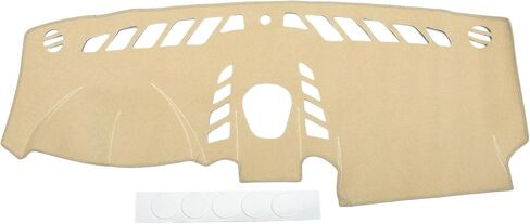 Dash Cover Compatible for Porsche Cayenne 2011-2015, Non-Slip Polyester Silicone Beige Center Console Dashboard Cover Pad Carpet in Saudi Arabia