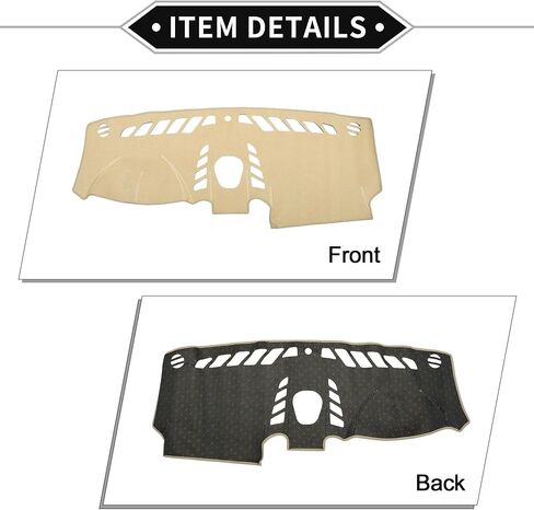 Dash Cover Compatible for Porsche Cayenne 2011-2015, Non-Slip Polyester Silicone Beige Center Console Dashboard Cover Pad Carpet in Saudi Arabia