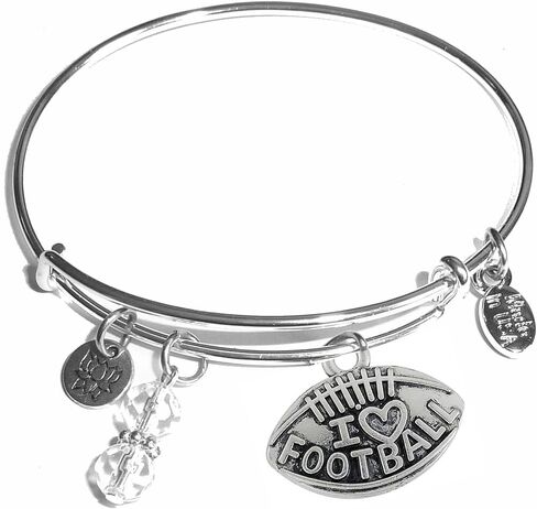 Hidden Hollow Beads Women's Stainless Steel Message Charm Expandable Wire Bangle Bracelet, Very Popular and Stylish, Arrives in a Gift Bag. (Be stronger than the storm) in Kuwait
