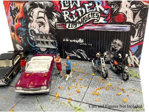 Diecast Model Compatible for American Diorama 1:64 MiJo Exclusives LA Street Art Diorama Lowrider Limited Edition AD-2423MJ in Saudi Arabia