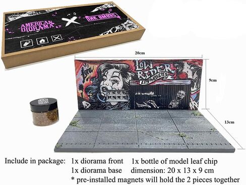 Diecast Model Compatible for American Diorama 1:64 MiJo Exclusives LA Street Art Diorama Lowrider Limited Edition AD-2423MJ in Saudi Arabia