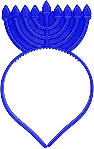 The Dreidel Company Hanukkah Headband - Light Up Flashing Menorah & Dreidel - Glow in The Dark Decoration - Great for Party (Single, Dreidel & Menorah Variety Pack) in Saudi Arabia