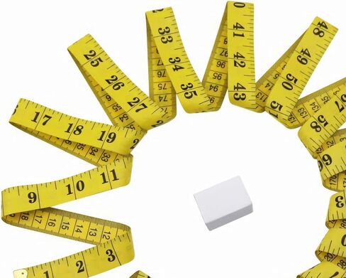 Tape Measure Soft Measuring Tape 60-Inch Double Scale Ruler Fabric Sewing Tailor Cloth Measurement Craft Supplies,5 Pack, 5 Color in Saudi Arabia