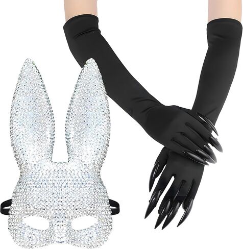 KatchOn, Halloween Witch Costume Set | Witch Hat, Claw Gloves & Broomstick| Witch Accessories for Women|Halloween Decorations in Saudi Arabia