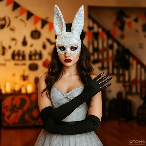 KatchOn, Halloween Witch Costume Set | Witch Hat, Claw Gloves & Broomstick| Witch Accessories for Women|Halloween Decorations in Saudi Arabia