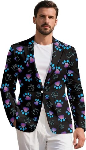 Men's Casual Blazer One Button Lightweight Sport Coats Slim Fit Suit Jacket with Pockets Plus Size Business Blazer in Saudi Arabia