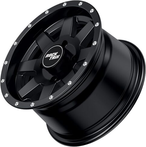عجلة RockTrix RT106 مقاس 14 بوصة ATV حافة 4x110، 14x7، 5+2 إزاحة، لـ ATV UTV مع IRS (تعليق خلفي مستقل)، متوافقة مع Honda Kawasaki Yamaha سوزوكي 4/110 in Saudi Arabia
