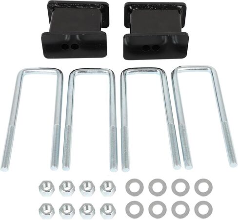 مجموعة كتل الرفع الخلفية SCITOO مقاس 4 بوصات مع 9.5 بوصة Ubolts 2007-2018 لسيارة Chevy Silverado لـ Gmc Sierra 1500 Leaf Spring ملحق دعامة تعليق بديلة 810040 in Kuwait