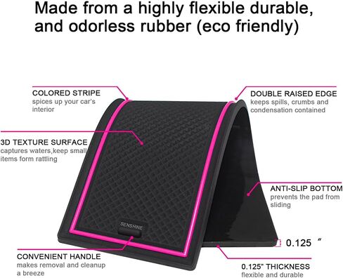 Cup Holder Insert Liners for Honda CRV Accessories 2023 2024 2025 2026 Center Console Door Pocket Slot Mats Non-Slip Anti Dust Pad Premium Custom Interior for Honda CR-V 18Pcs (Orange Trim) in Saudi Arabia