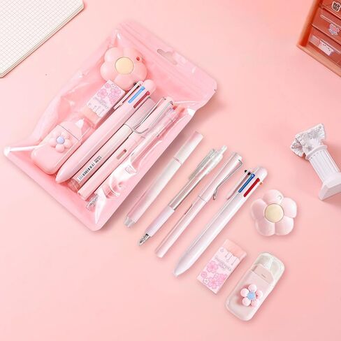 7 Pcs Maths Protractor Set for Maths and Home Drawing,Pink in Saudi Arabia