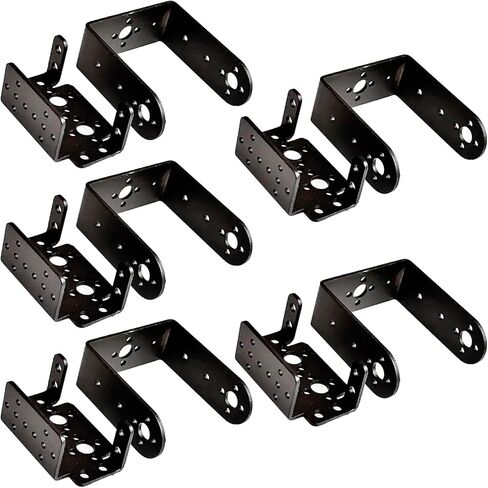 HaoDuoQian Servo Mount Bracket,5 Sets Pan Short Tilt Servo Bracket for MG995 MG996R S3003 U-Shaped L-Shaped Bracket for Robot Car Boat Without Screws in Saudi Arabia