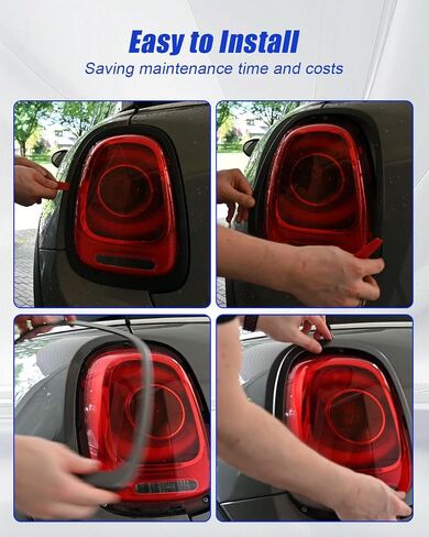 1Pair Tail Light Trim Ring Fit for Mini Cooper F55 F56 F57 2014-2021 Black Taillights Bezel in Saudi Arabia