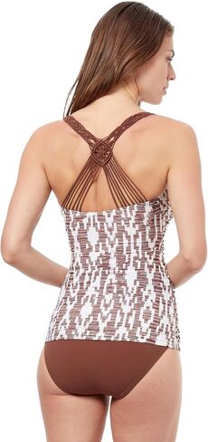 Profile by Gottex Women's Standard Iota D-Cup Round Neck Tankini in Kuwait
