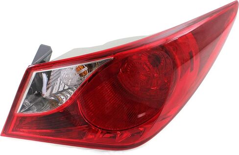 Evan Fischer Passenger Side Outer Tail Light Compatible with 2011-2014 Hyundai Sonata, Halogen, with Bulbs, Mounts On Body, Not Fit on Hybrid Models, HY2805116 in Saudi Arabia