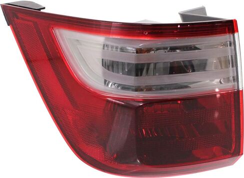 مجموعة مصابيح الذيل الخارجية الجانبية للسائق من Evan Fischer متوافقة مع جسم Honda Odyssey 2011-2013 المثبت مع لمبة in Kuwait