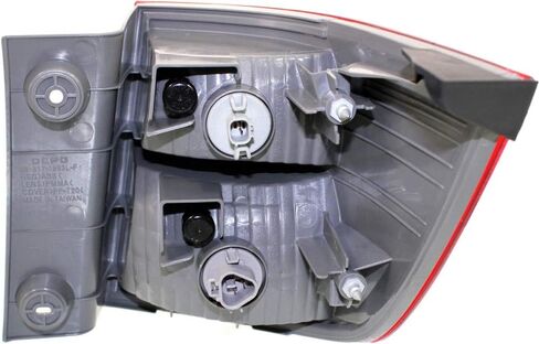 مجموعة مصابيح الذيل الخارجية الجانبية للسائق من Evan Fischer متوافقة مع جسم Honda Odyssey 2011-2013 المثبت مع لمبة in Kuwait