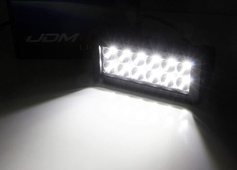 iJDMTOY Rear Bumper Mount Searchlight Reverse LED Light Bar Kit Compatible with 2011-2016 Ford F250 F350 F450, (2) 36W High Power LED Lightbars, Bumper Frame Mounting Brackets & On-Off Switch Wiring in Saudi Arabia