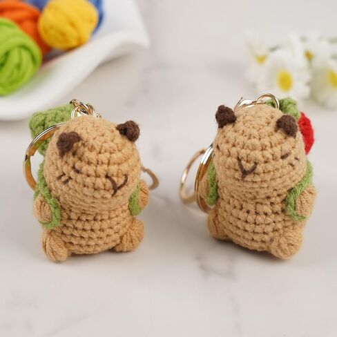 لطيف هالوين شبح سلسلة المفاتيح الكروشيه، اليدوية محبوك الأبيض شبح حقيبة سحر مع قلادة الحلوى لمفاتيح السيارة على ظهره المحفظة، لينة أفخم حلقة رئيسية الهدايا للنساء الفتيات عيد ميلاد عيد الميلاد in Kuwait