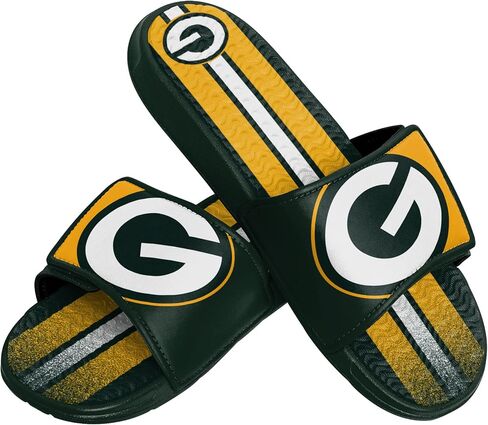 FOCO Las Vegas Raiders NFL Mens Team Stripe Gel Slide - L in Saudi Arabia
