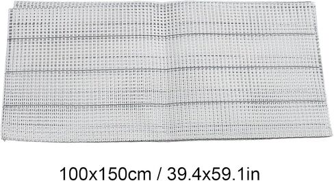 Rug Mesh Canvas Sheets, DIY Mesh Rug Making Canvas Latch Hook Yarn Rug Hooking Mesh for Embroidery Knit Crochet Projects (100 * 150cm) in Saudi Arabia