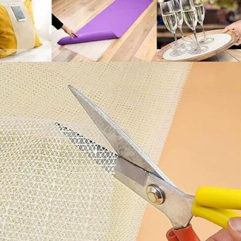 Rug Mesh Canvas Sheets, DIY Mesh Rug Making Canvas Latch Hook Yarn Rug Hooking Mesh for Embroidery Knit Crochet Projects (50 * 100cm) in Saudi Arabia