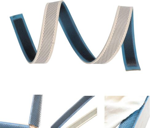 Srliya Strips 100cm Length complimentary Cutting Rug Hooking Supplies for Carpet Fabrics, Crossing Stitch Projects with Stainless Steel Needle, Faux Leather Strap in Saudi Arabia