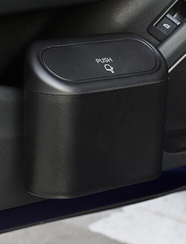 Car Covered Trash Can,Mini Car Trash Can Storage Device,Suitable for Vehicles,Homes and Offices in Saudi Arabia