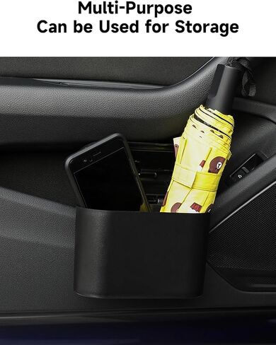 Car Covered Trash Can,Mini Car Trash Can Storage Device,Suitable for Vehicles,Homes and Offices in Saudi Arabia