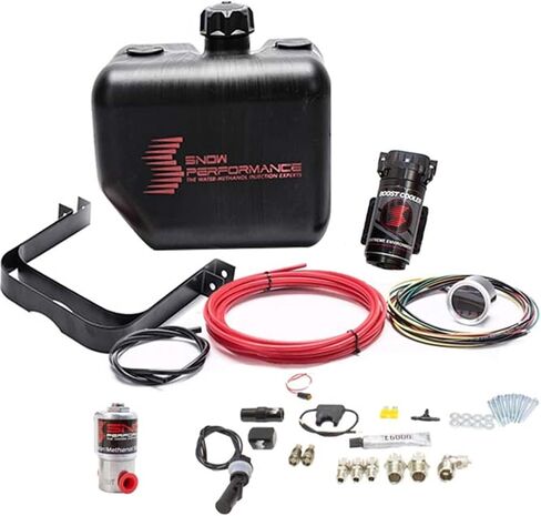 Snow Performance Nitrous Express Stage 2.5 Boost Cooler Forced Induction Progressive Water-Methanol Injection Kit W/ 2.5 Gallon Tank. (Red High Temp Nylon Tubing, Quick-Connect Fittings) SNO-211 in Saudi Arabia