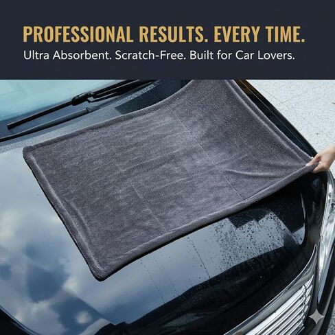 Microfiber Car Drying Towel – 24x36 Inch, 1200 GSM, Super Absorbent & Lint Free Detailing Cloth in Kuwait