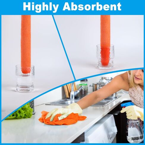 Microfiber Cleaning Cloths 15"x15" – 270GSM Plush Lint-Free Towels for Cars & Auto Detailing, Super Absorbent Car Wash Cloths for Drying, Polishing, Glass & Household(10 Pack) in Kuwait