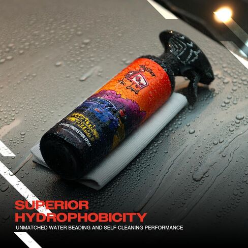 Tinybot Ceramic Protection Spray Stealth Edition - لمسة نهائية غير لامعة وساتانية - آمنة لجميع المركبات - غلاف الفينيل، PPF، الطلاء - مسعور، حماية من الأشعة فوق البنفسجية، خالي من الخطوط، النعومة، مضاد للكهرباء الساكنة - 16.9 أونصة in Kuwait