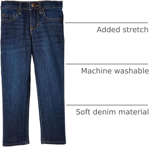 OshKosh B'Gosh Girls' Little Super Skinny CORE Denim DM10866 Marine Blue 3112, 8 in Saudi Arabia