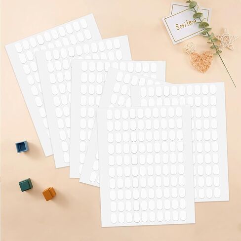 600Pcs Double Sided Dots Glue, Clear Sticky Tack Putty Removable, Sticky Gel Dots Tacky Putty Crafts Mounting Putty, No Trace Poster Putty Sticky Tack for Wall Hanging (0.51 X 0.31 Inches) in Saudi Arabia