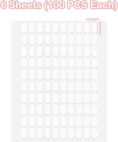 600Pcs Double Sided Dots Glue, Clear Sticky Tack Putty Removable, Sticky Gel Dots Tacky Putty Crafts Mounting Putty, No Trace Poster Putty Sticky Tack for Wall Hanging (0.51 X 0.31 Inches) in Saudi Arabia