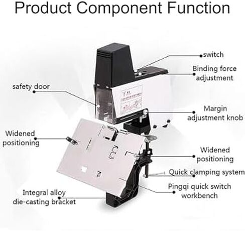 106 Auto Electric Stapler Automatic Saddle Binder Machine, Duty Flat and Saddle Stitching Binding Machine,Binding Thickness 2-30 Sheet in Saudi Arabia