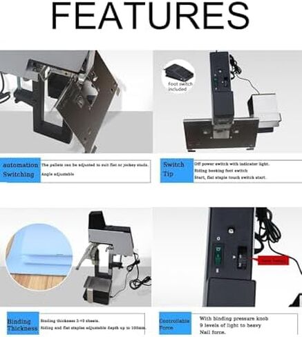 106 Auto Electric Stapler Automatic Saddle Binder Machine, Duty Flat and Saddle Stitching Binding Machine,Binding Thickness 2-30 Sheet in Saudi Arabia