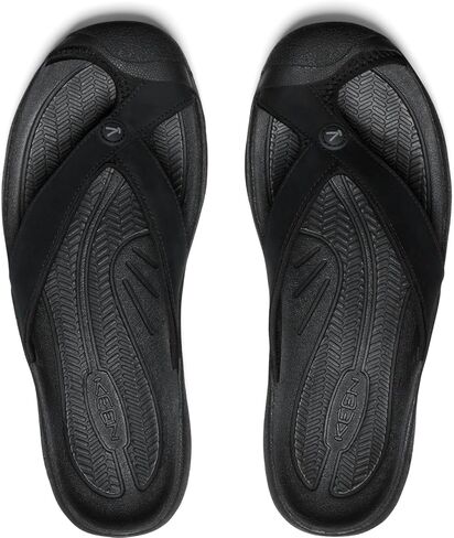 KEEN Women's Waimea H2 Toe Protecting Flip-Flops, Alloy/Black, 10 in Saudi Arabia