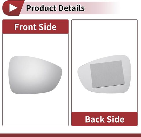 Motoforti 1 Pc Right Side Wing Mirror Glass Single Curvature for Citroen C3 II 2010-2016 in Saudi Arabia