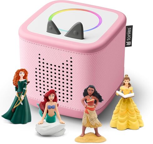 Toniebox 2 Audio Player Disney Princess Bundle for Kids 3+ with Ariel, Moana, Merida, and Belle - Sky Blue in Saudi Arabia