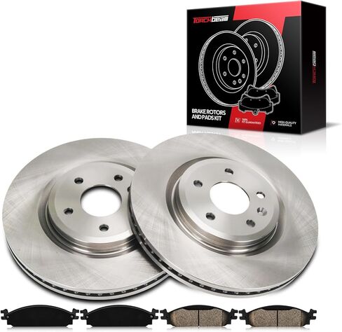 Torchbeam Front Brake Kit, 12.79" Brake Rotors Ceramic Brake Pads Compatible for 2011-2012 Ford Explorer, 2013-2014 Ford Explorer 3.5L, 2013-2014 Ford Explorer 2.0T in Saudi Arabia