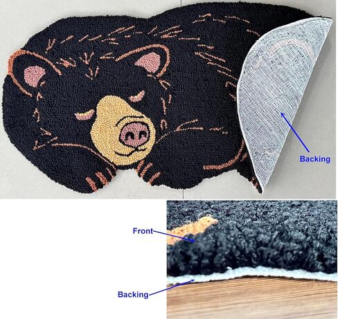 EZ.enjoy سجادة شتوية لعائلة رجل الثلج بخطاف يدوي مقاس 28.5 × 17 بوصة لديكور المنزل في العطلات وأعياد الميلاد in Kuwait