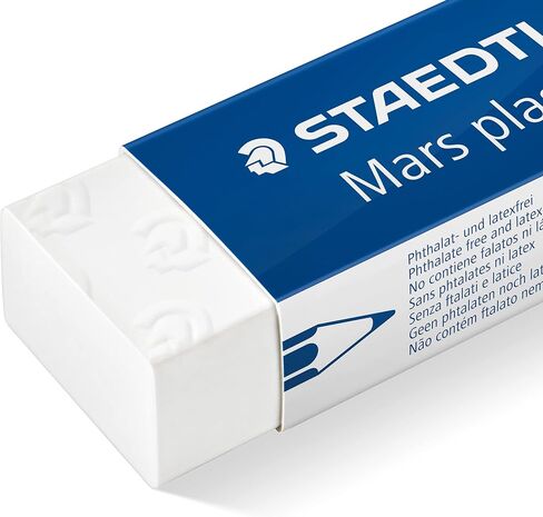 STAEDTLER ‎526 50 Mars Eraser, Latex & Phthalate-Free - Medium Size 65x23x13 mm (Pack of 20) in Saudi Arabia