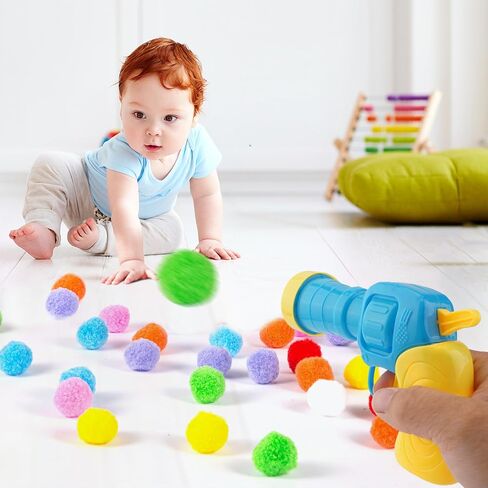 Cat Toy Gun Launcher，2PCS Cat Ball Launcher +106 Pcs Cat Toy Balls, Cat Fetch Toy Gun Shooter, Kitten Toys for Indoor, Plush Ball Shoot Gun for Kitty in Saudi Arabia